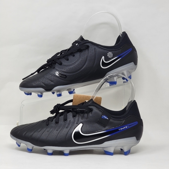 Nike Tiempo Legend 10 Pro FG Mens Size 5.5 Blue Soccer Cleats DV4333-040 New - Picture 2 of 10